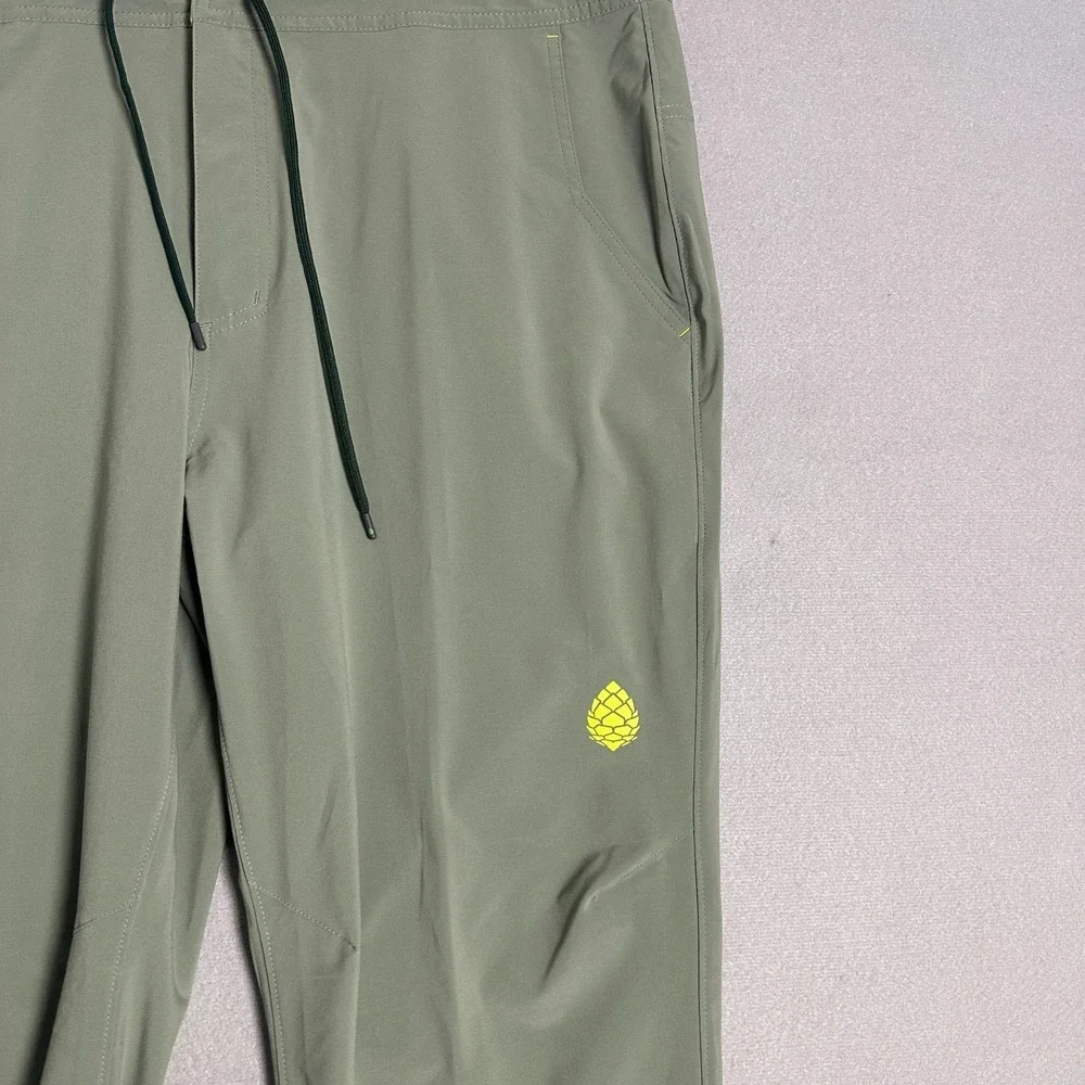 STIO Pants Mens Sz 38 Short Green CFS Board Stretch Lightweight Softshell Hiking
